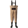 Durable Breathable Fly Fishing Chest Wader with Rubber Boots